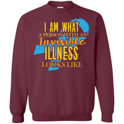 Autism T-shirt I Am What A Person With An Invinsible Illness Looks Like Maroon