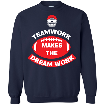 Football T-shirt TeamWork Makes The Dreamwork Navy