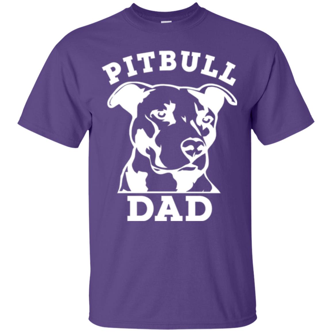 Pit Bull Dad T-shirt Pitbull Lovers Purple