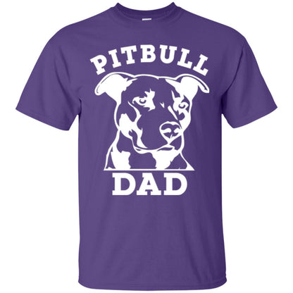 Pit Bull Dad T-shirt Pitbull Lovers Purple