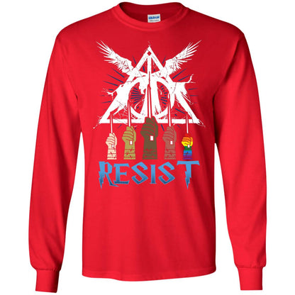 Resist Harry Potter Fan T-shirtG240 Gildan LS Ultra Cotton T-Shirt