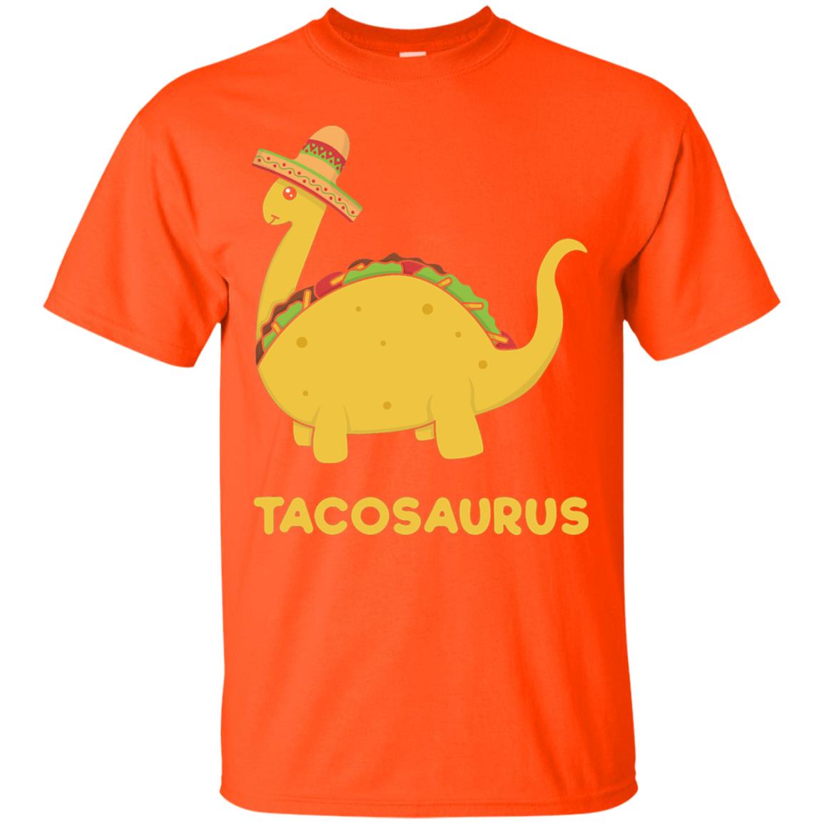 Cinco De Mayo Tacosaurus Taco Dinosaur Lover Shirt Orange