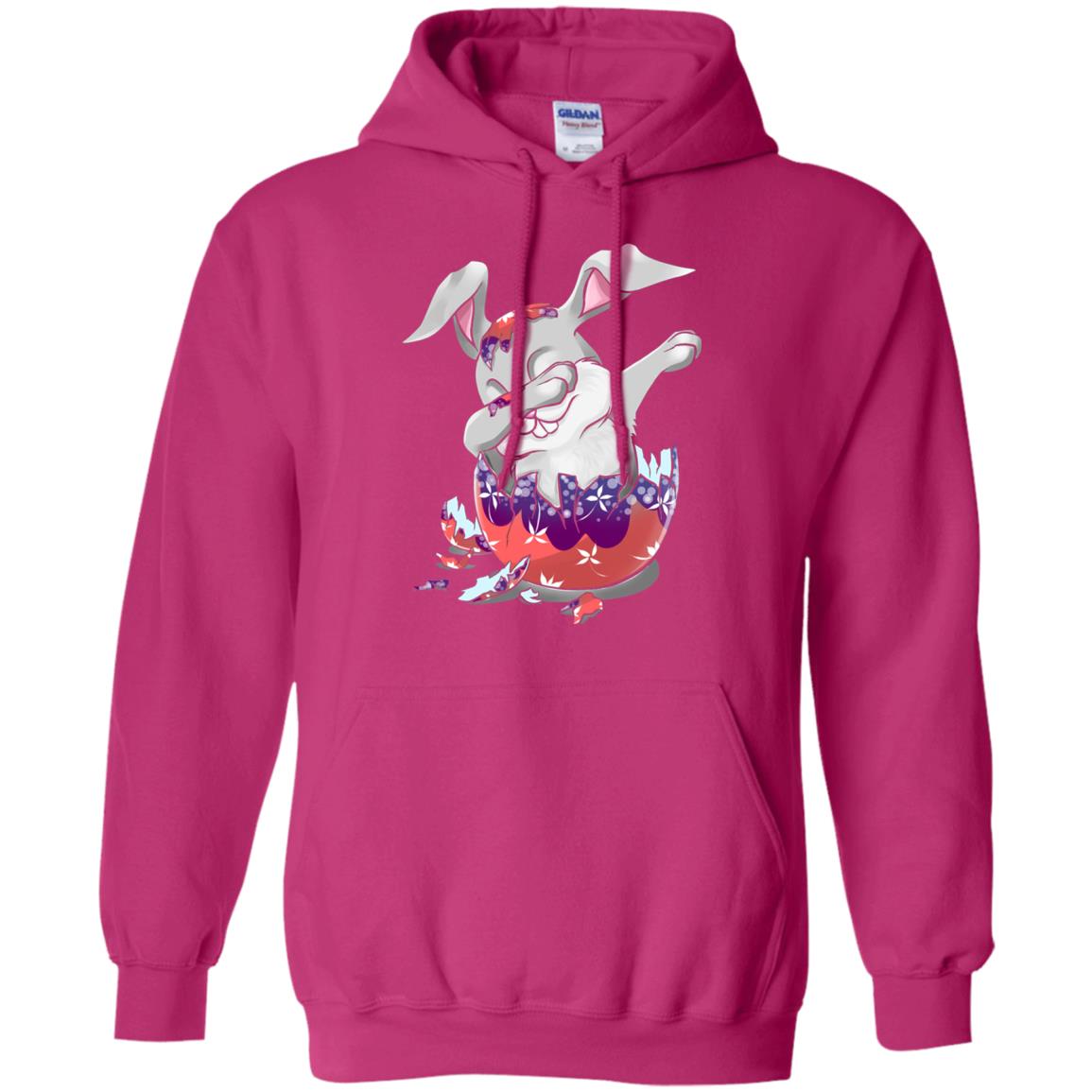 Funny Dabbing Bunny T-shirt For Kids Easter Gift Heliconia