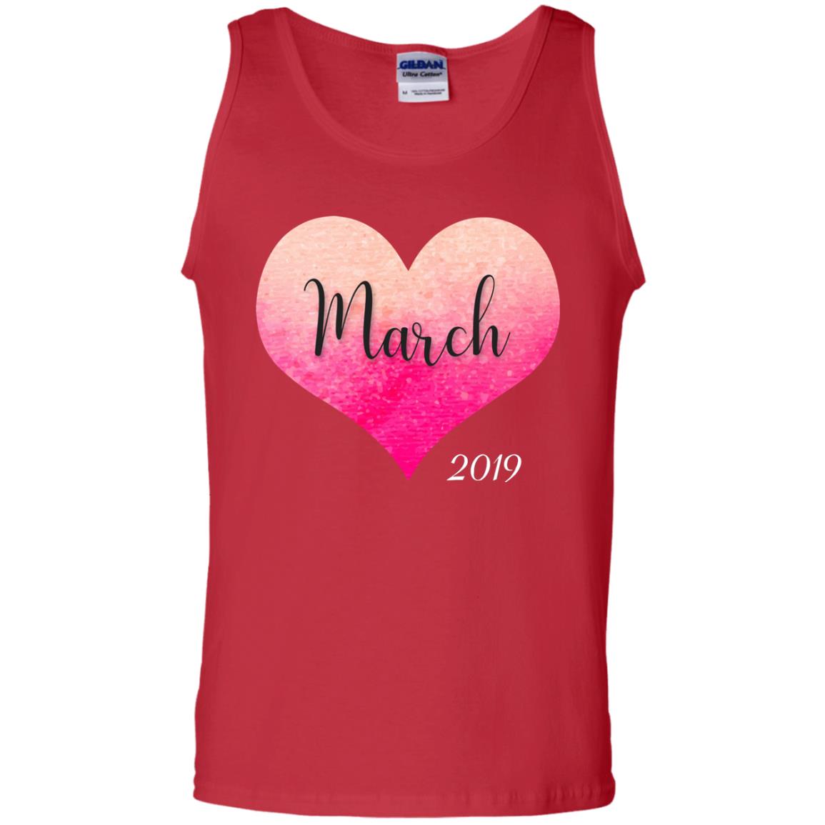 Pregnancy Reveal Announcement Party March 2019 Shirt Red