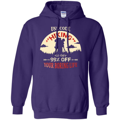 Use Code Hiking To Get 99% Off Your Boring Life Shirt Purple