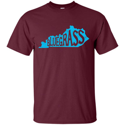 State Of Kentucky Banjo Player And Bluegrass Lover T-shirt Maroon