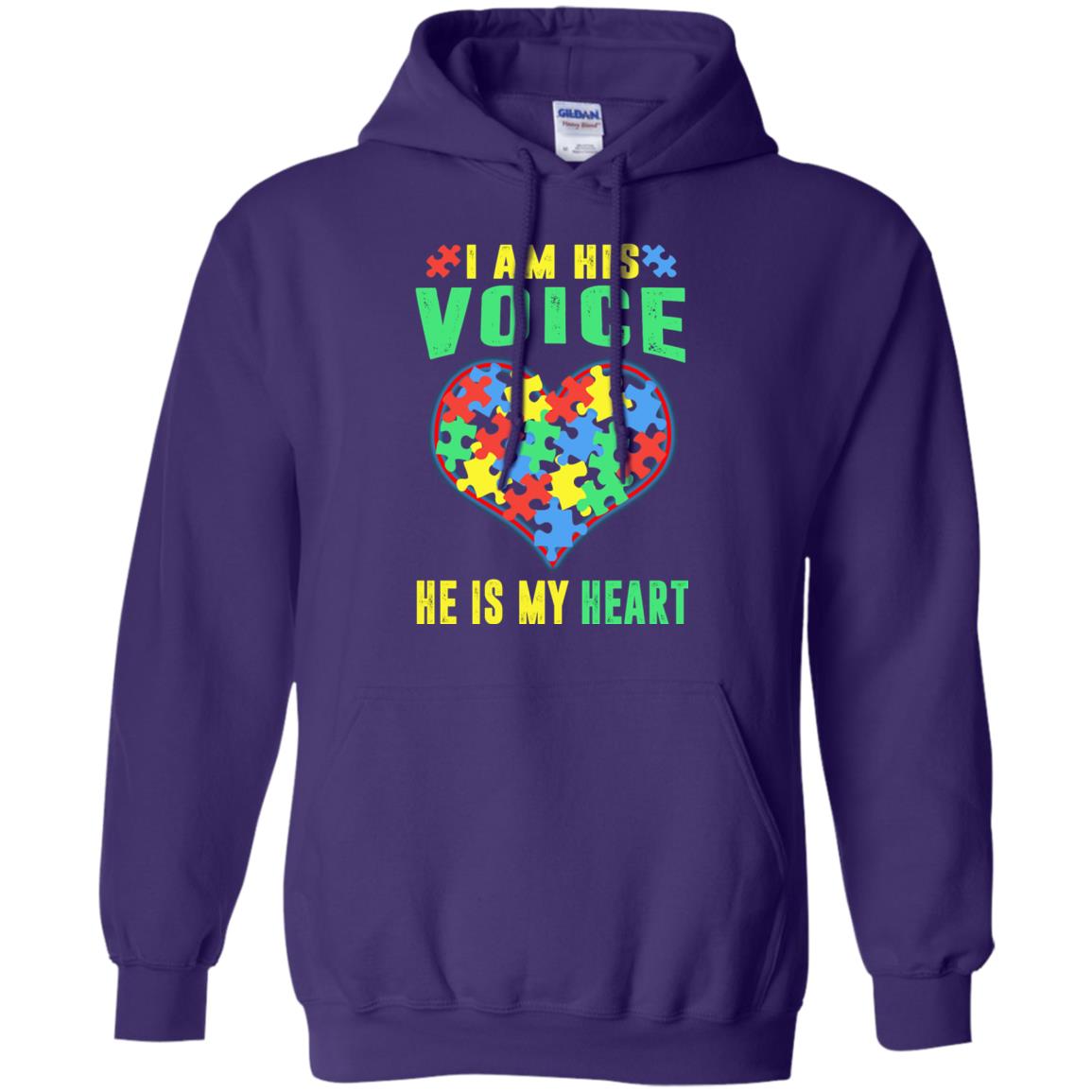 Autism Awareness Shirt He Is My Heart Purple