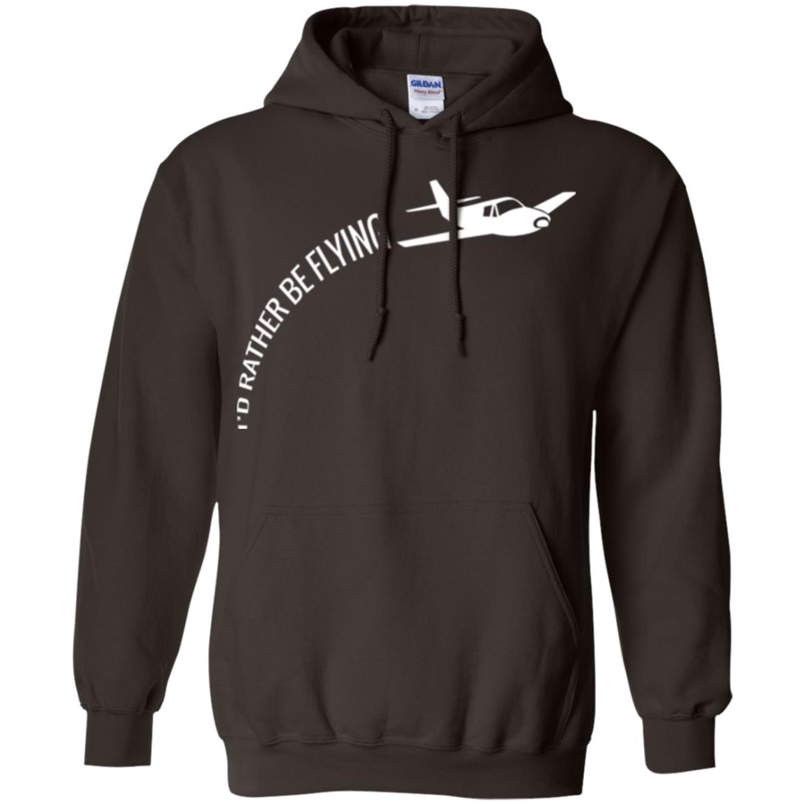 Airplane Pilot T-shirt I_d Rather Be Flying Dark Chocolate