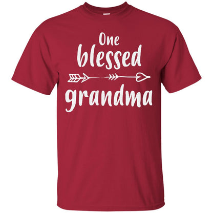 One Blessed Grandma Mothers Day Nana T-shirt Cardinal