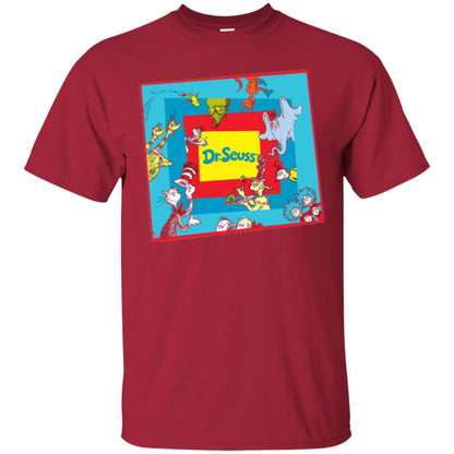 Dr. Seuss Character National Wear Red Day T-shirt Cardinal
