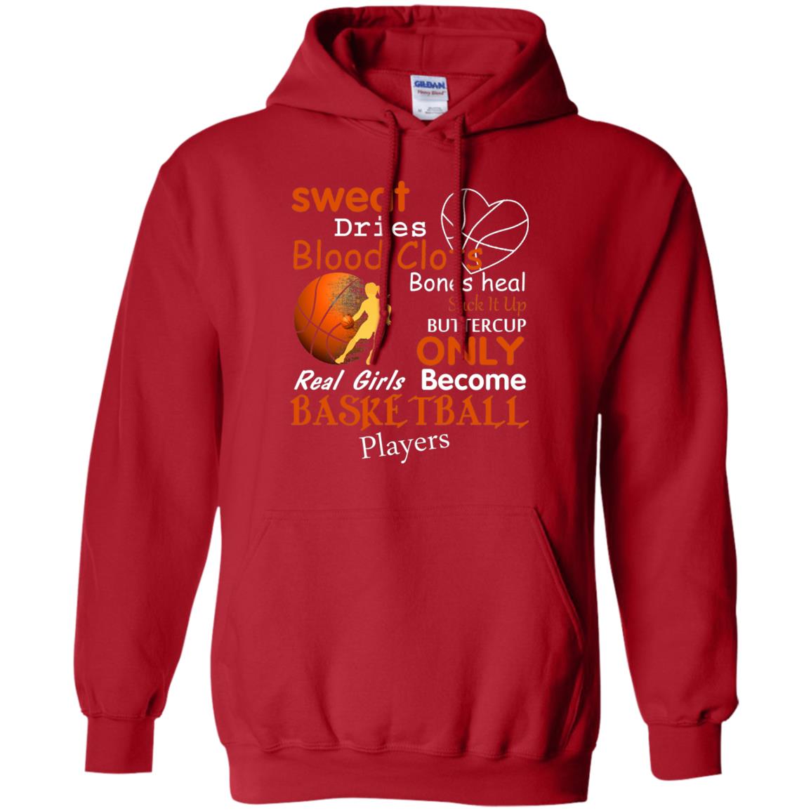 Basketball Shirt Real Girls Become Basketball Players Red