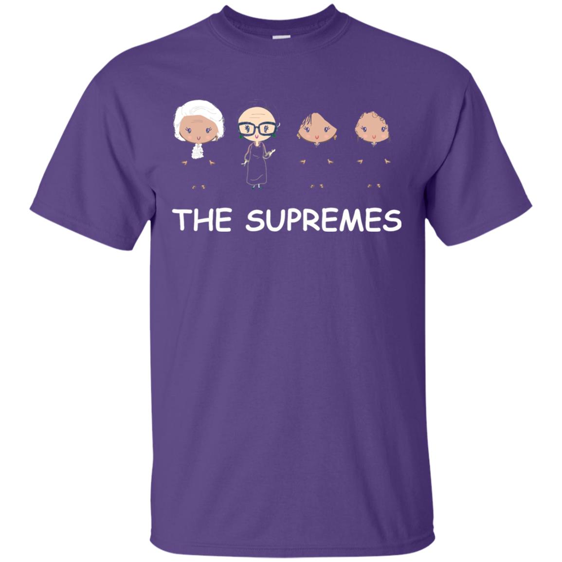 The Supremes Ruth Bader Ginsburg Music Fan T-shirt Purple