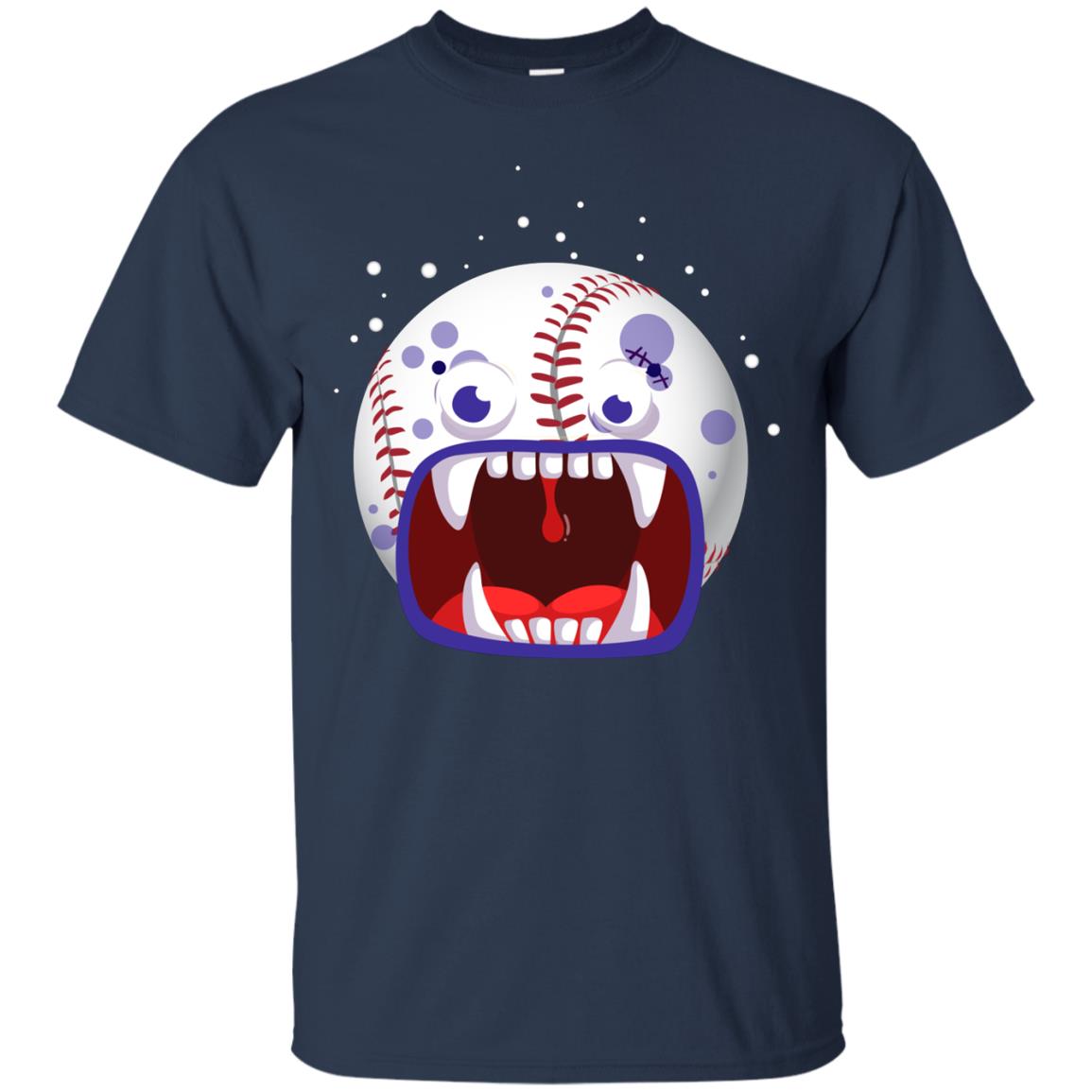 Baseball Halloween Shirt Navy