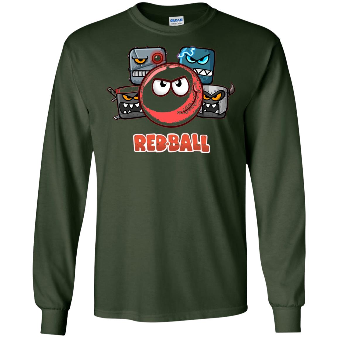 Red Ball 4 The Crew Game Lover T-shirt Forest Green