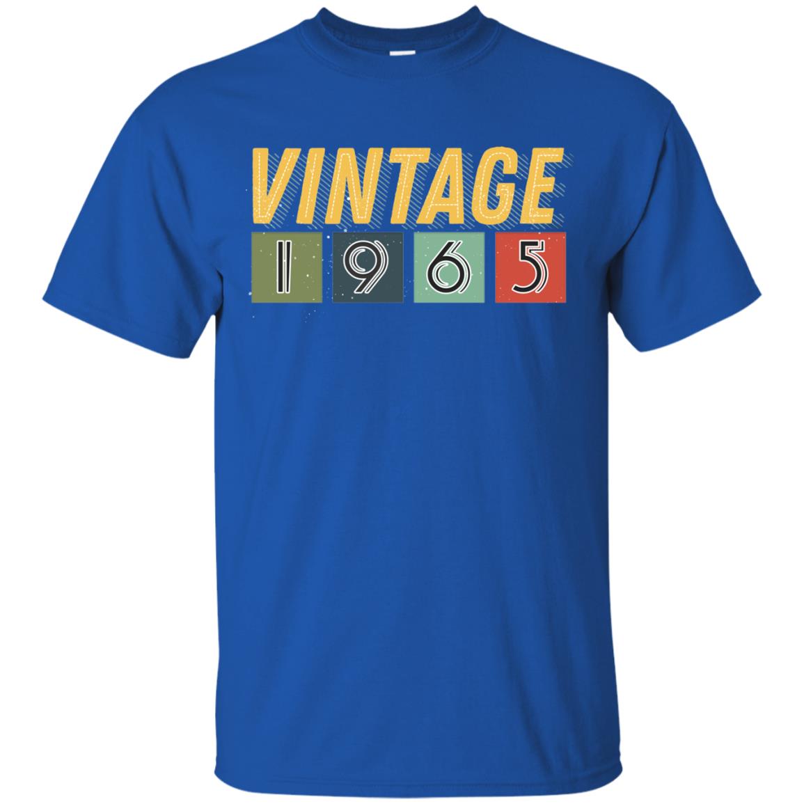 Vintage 1965 53th Birthday Gift Shirt For Mens Or Womens Royal