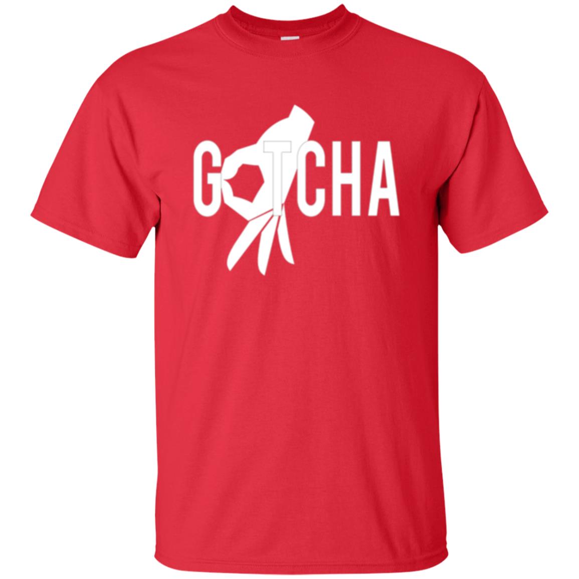 Gotcha Finger Circle Game T-shirt Red