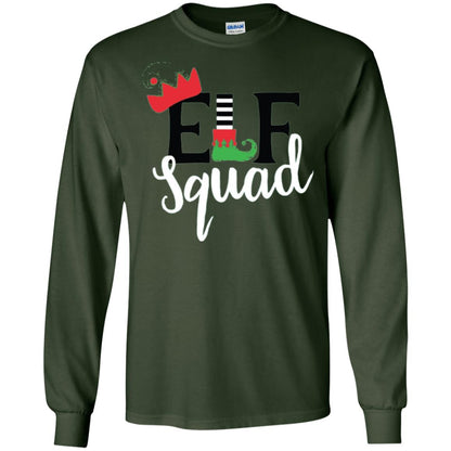 Christmas T-shirt Elf Squad Forest Green