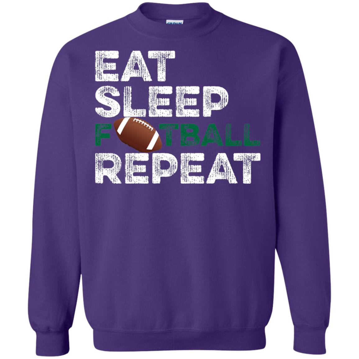 Eat Sleep Football Repeat Football Lover Shirt Purple