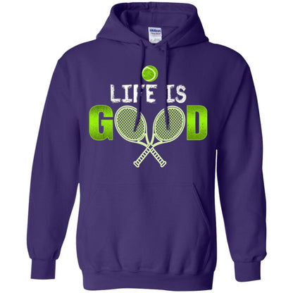 Tennis Lovers T-shirt Life Is Good Purple