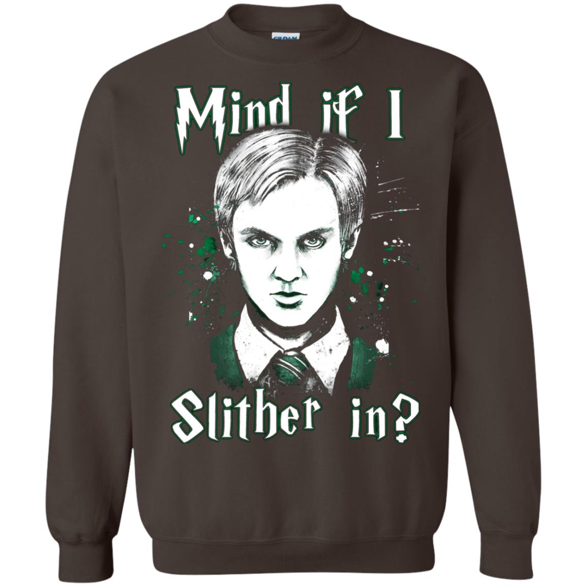 Mind If I Slither In Slytherin House Harry Potter Shirt Dark Chocolate