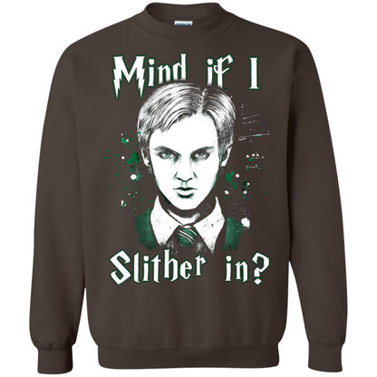 Mind If I Slither In Slytherin House Harry Potter Shirt Dark Chocolate