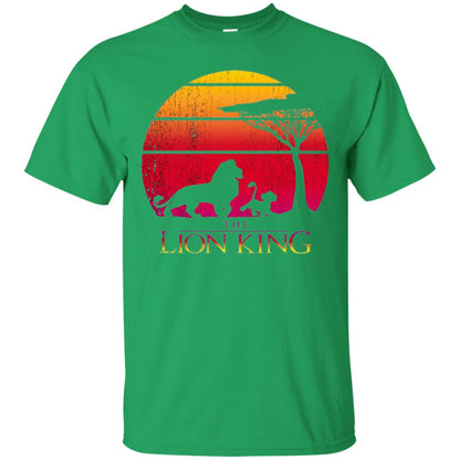Cartoon T-shirt Lion King Vintage Sunset Irish Green