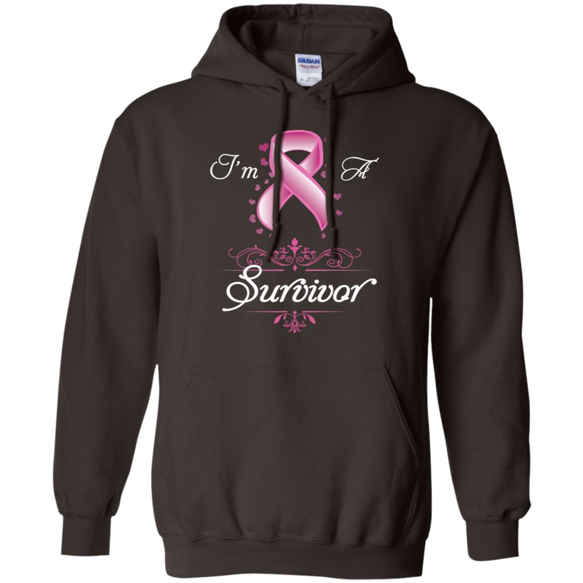 I Am A Survivor Breast Cancer Awareness Shirt Dark Chocolate