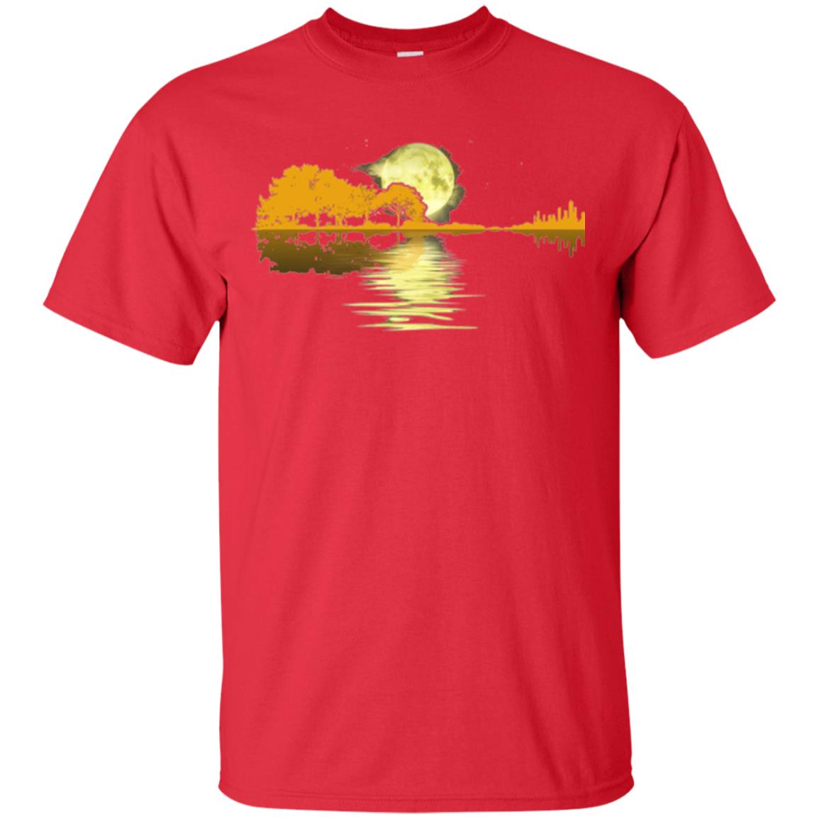 Guitar Lake Shadow T-shirt Red