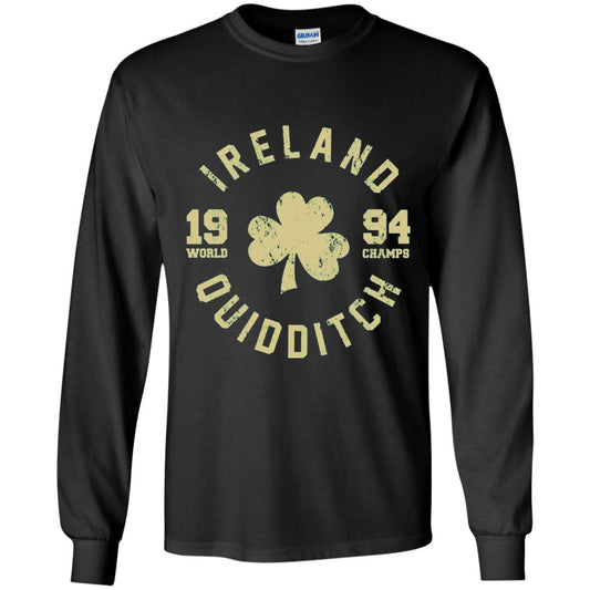 St. Patrick's Day Irish T-shirt Ireland Quidditch Black