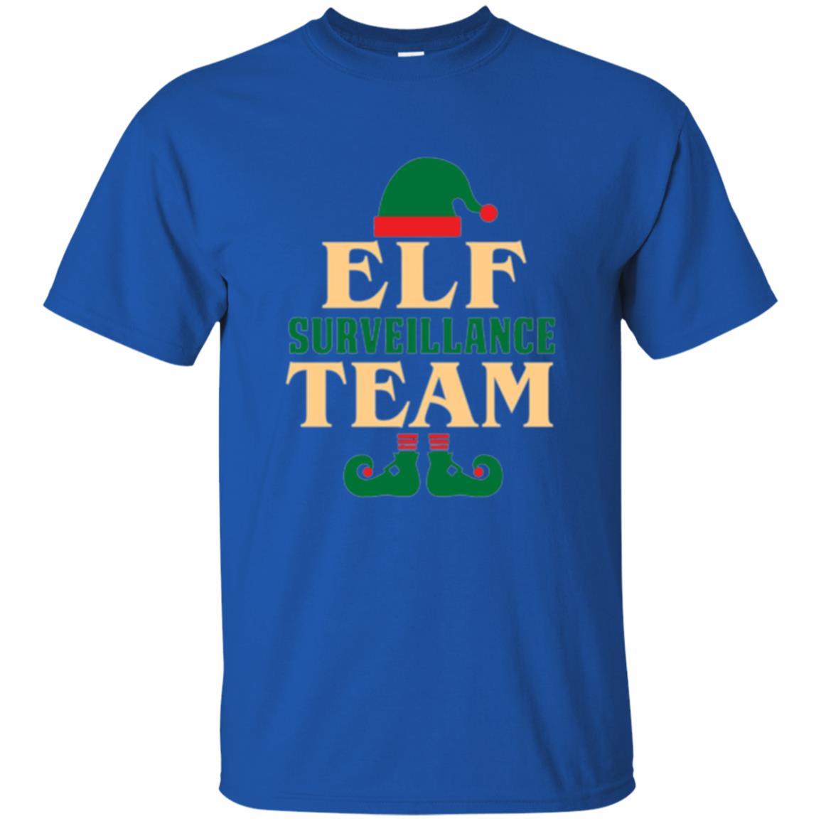 Christmas T-shirt Elf Surveillance Team T-shirt Royal