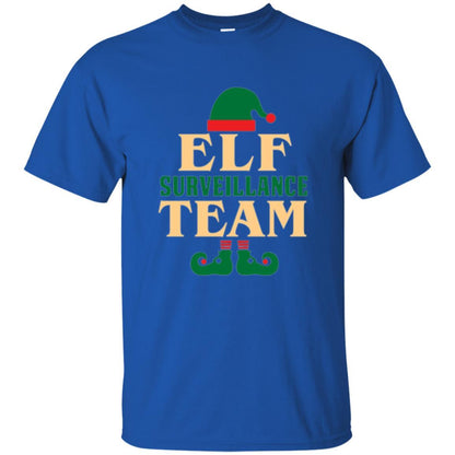 Christmas T-shirt Elf Surveillance Team T-shirt Royal