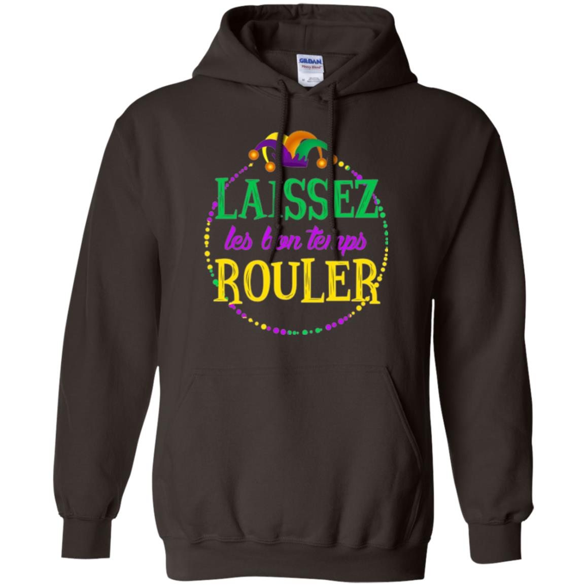 Mardi Gras T-shirt Laissez Les Bon Temps Rouler Dark Chocolate