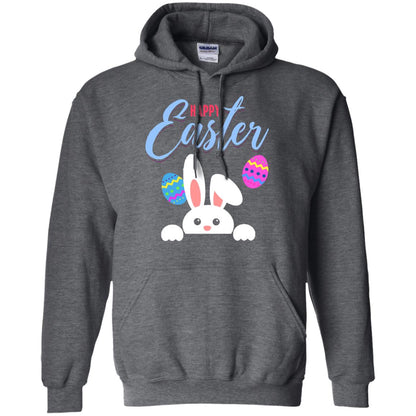 Emoji Bunny Egg Happy Easter Shirt Dark Heather
