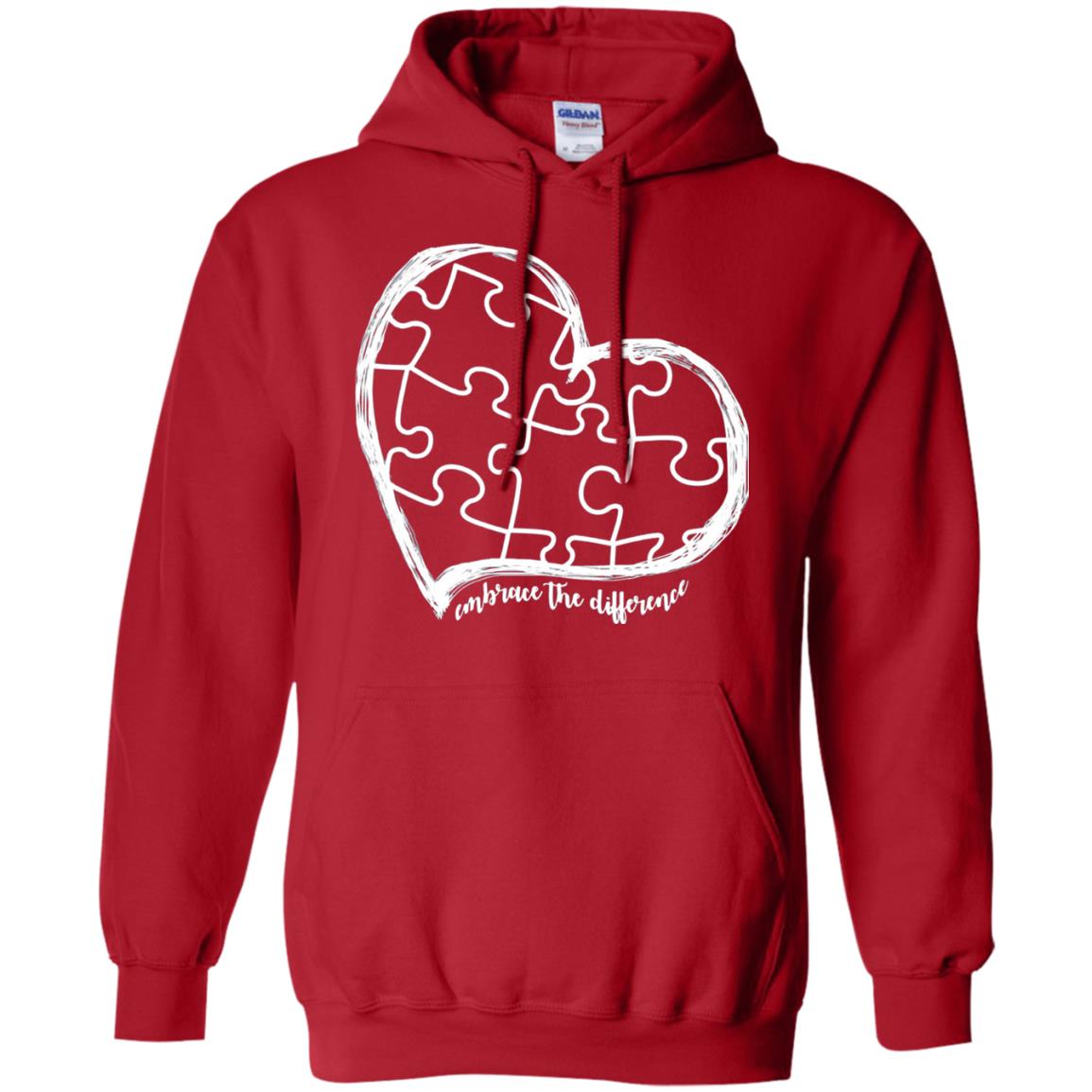 Autism Awareness Embrace Differences Shirt Red