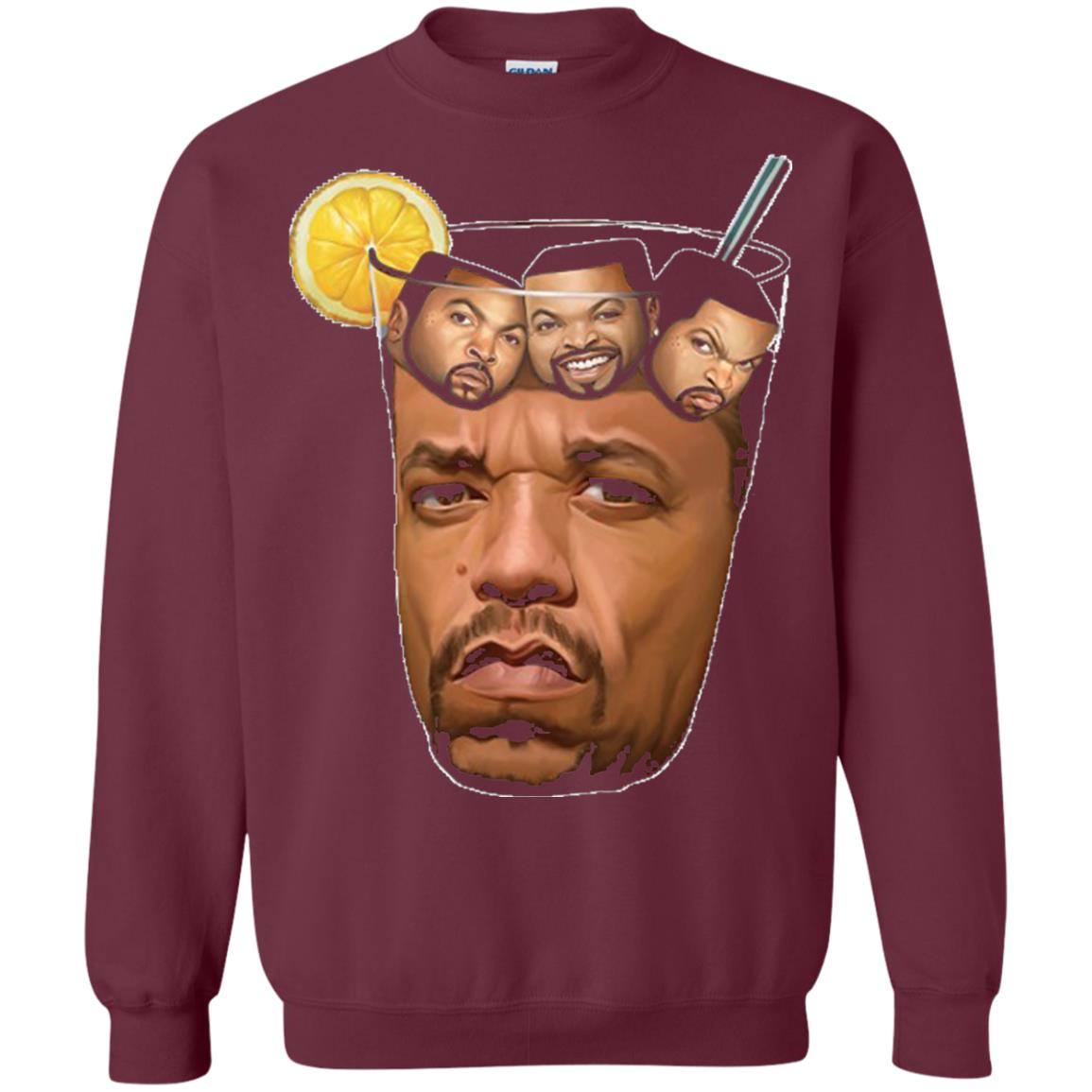 Ice T With Ice Cubes Funny T-shirt Maroon