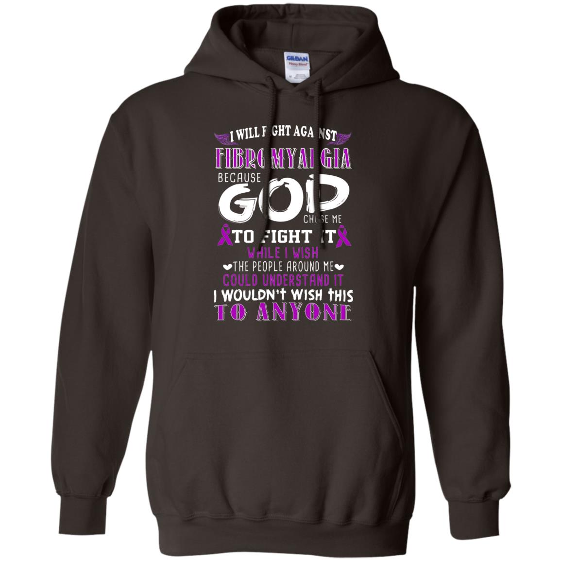 Fibromyalgia Awareness Shirt I Will Fight Against Fibromyalgia Dark Chocolate