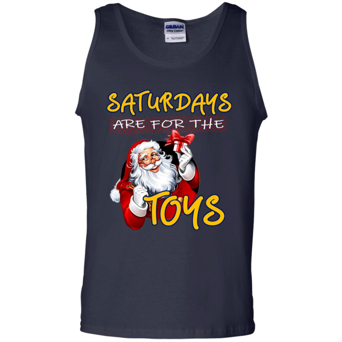 Saturdays Are For The Toys Santa X-mas Gift Shirt Navy