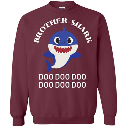 Brother Shark Family Shark Shirt Maroon
