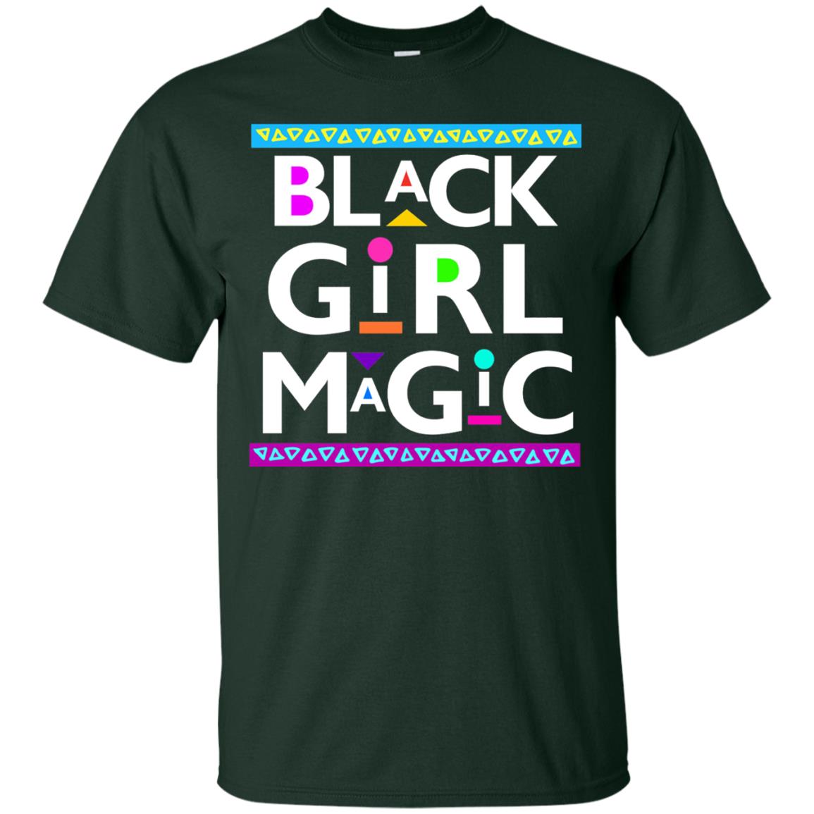 Black Girl Magic T-shirt Women_s Black History Forest