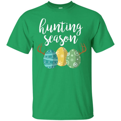 Hunting Season Bunny Funny Easter T-shirt Irish Green