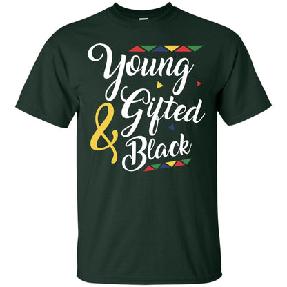 African American T-shirt Young Gifted And Black Forest