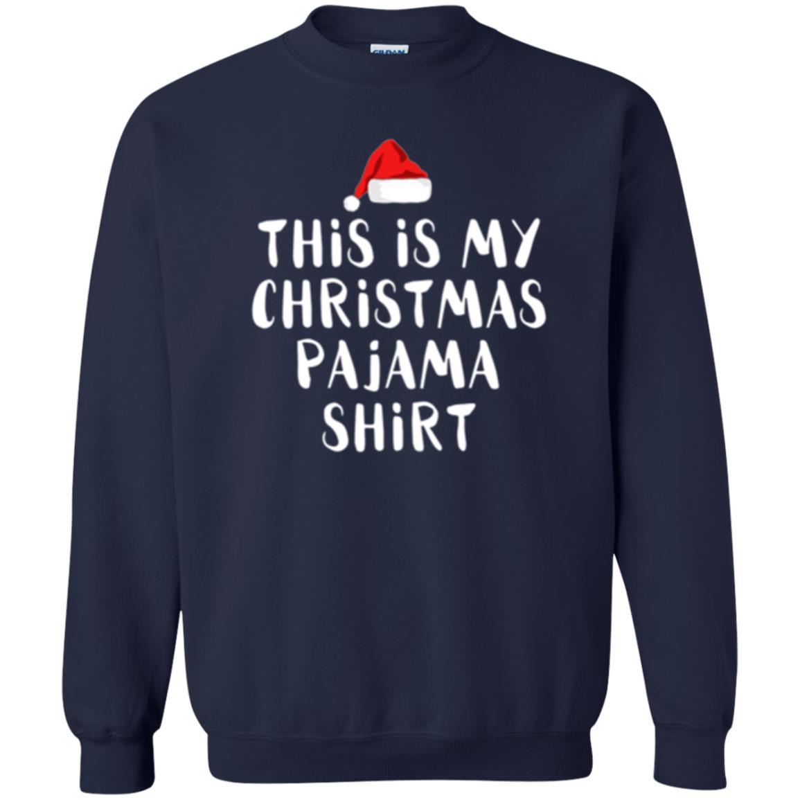 Christmas T-shirt This Is My Christmas Pajama Navy