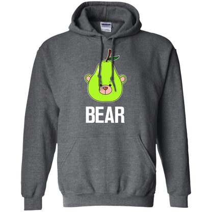 Bear Funny Summer Melon Fruit Shirt Dark Heather