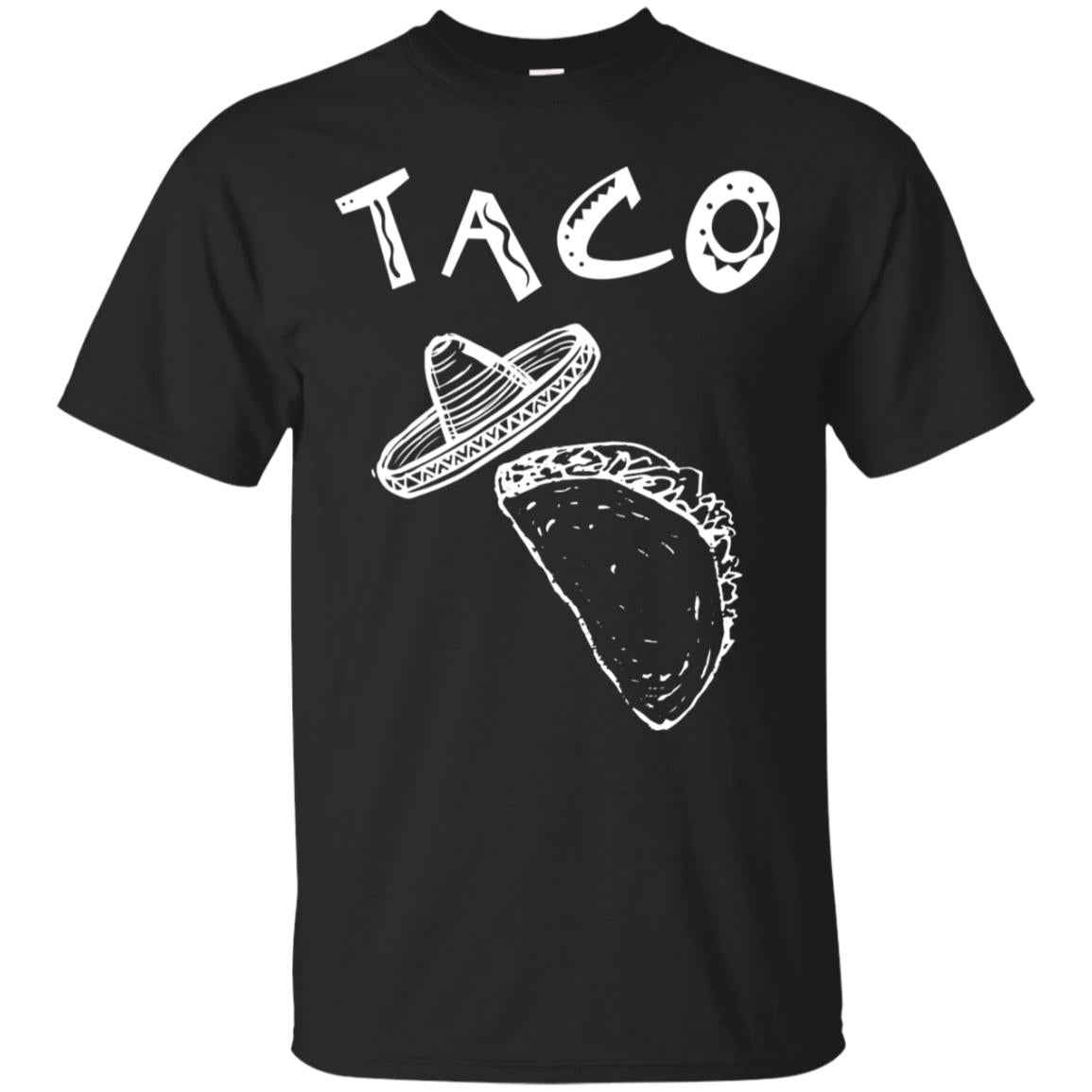 Taco Shirt For Mens Womens Kids Black
