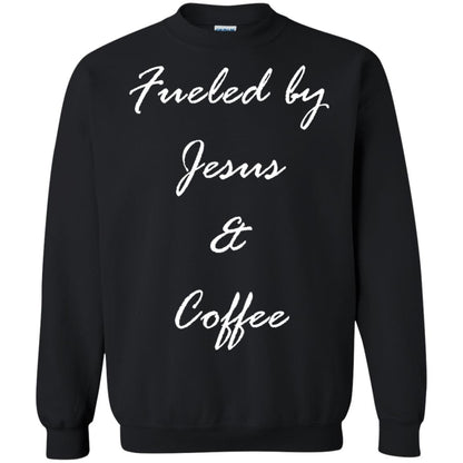 Fueled By Jesus Coffee Graphic Christian T-shirt Black