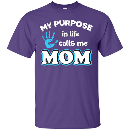 My Purpose In Life Calls Me Mom Pregnancy T-shirt For Mom Purple