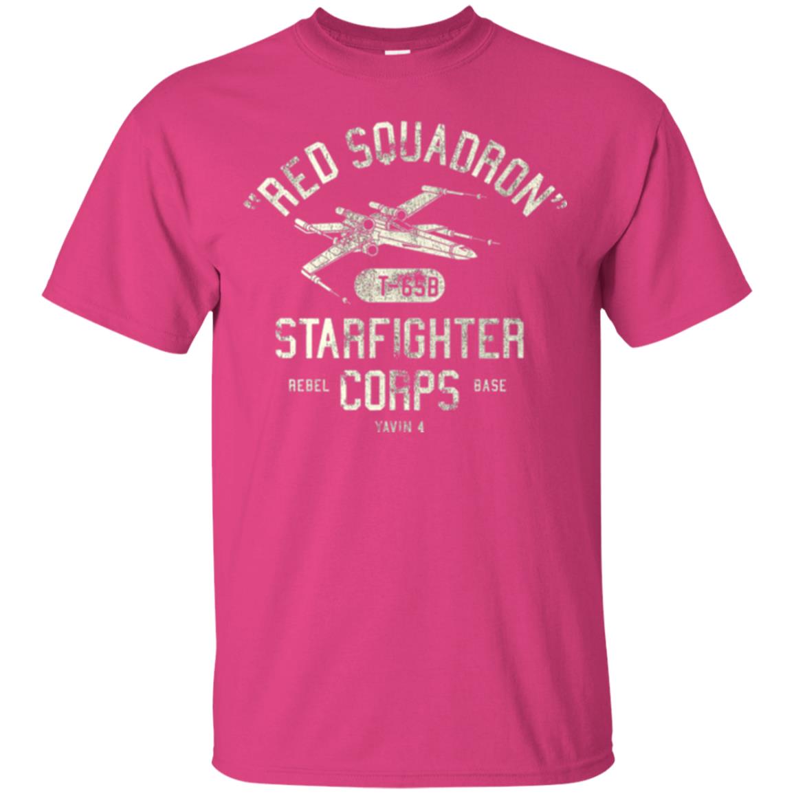 Movie T-shirt Red Squadron Starfighter Rebel Corps Base Heliconia