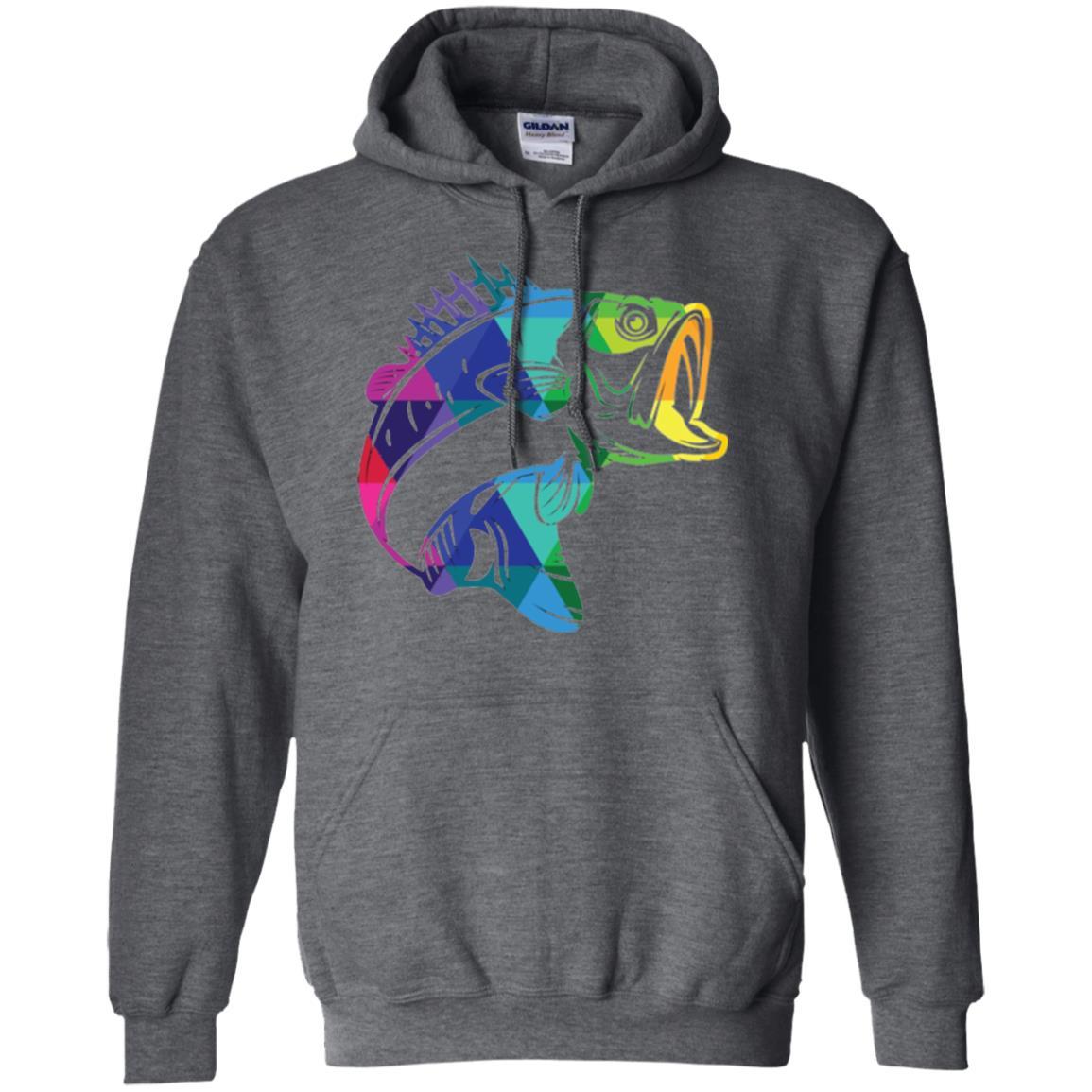 Fisherman T-shirt Fish For Bass Dark Heather