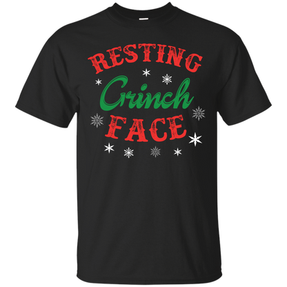 Christmas T-Shirt Resting Grinch Face Black