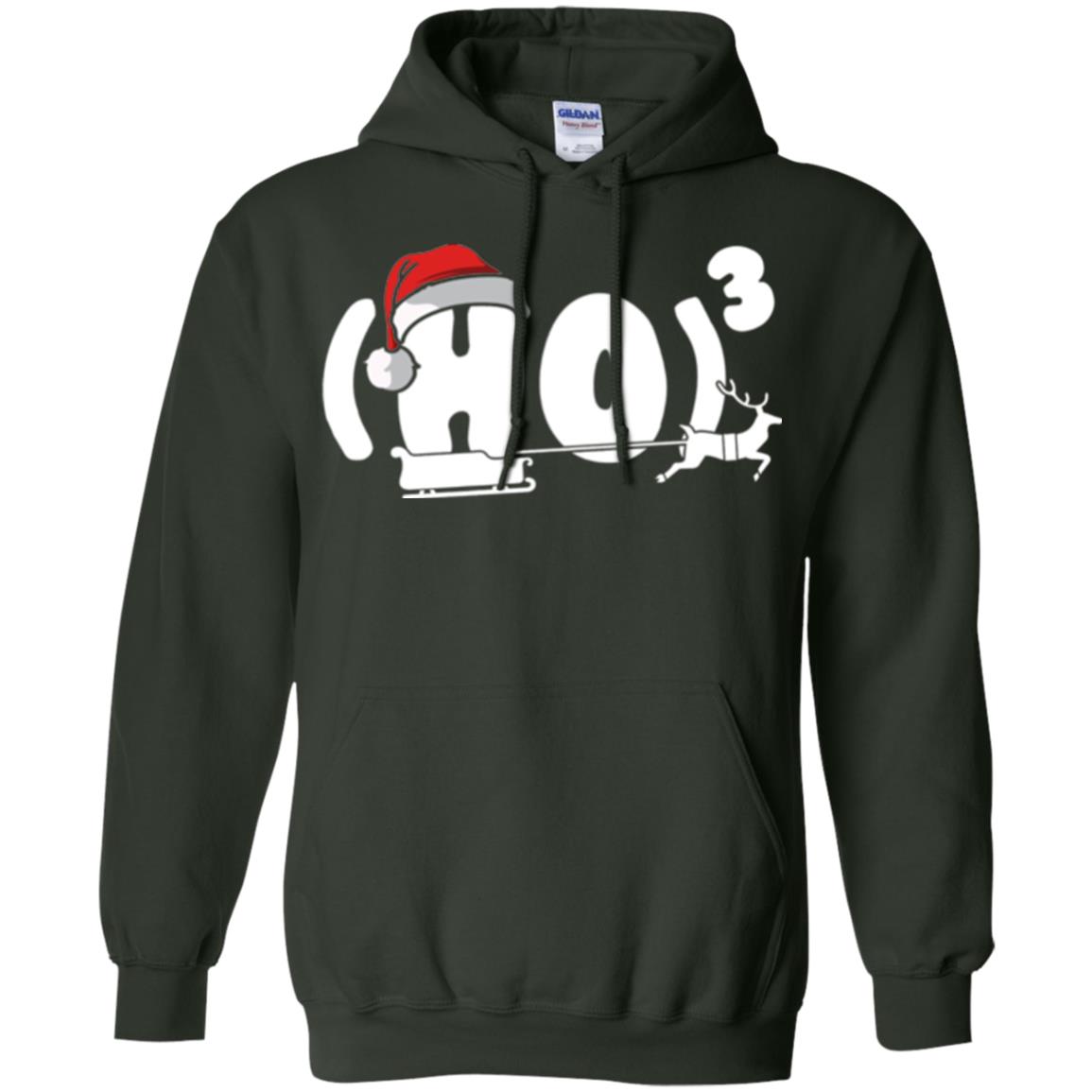 Christmas T-shirt Ho Ho Ho Forest Green